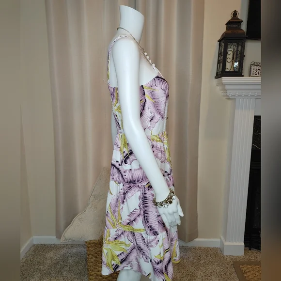 LOFT PARADISE TIERED MINI DRESS, WHISPER WHITE 12 - Picture 7 of 13